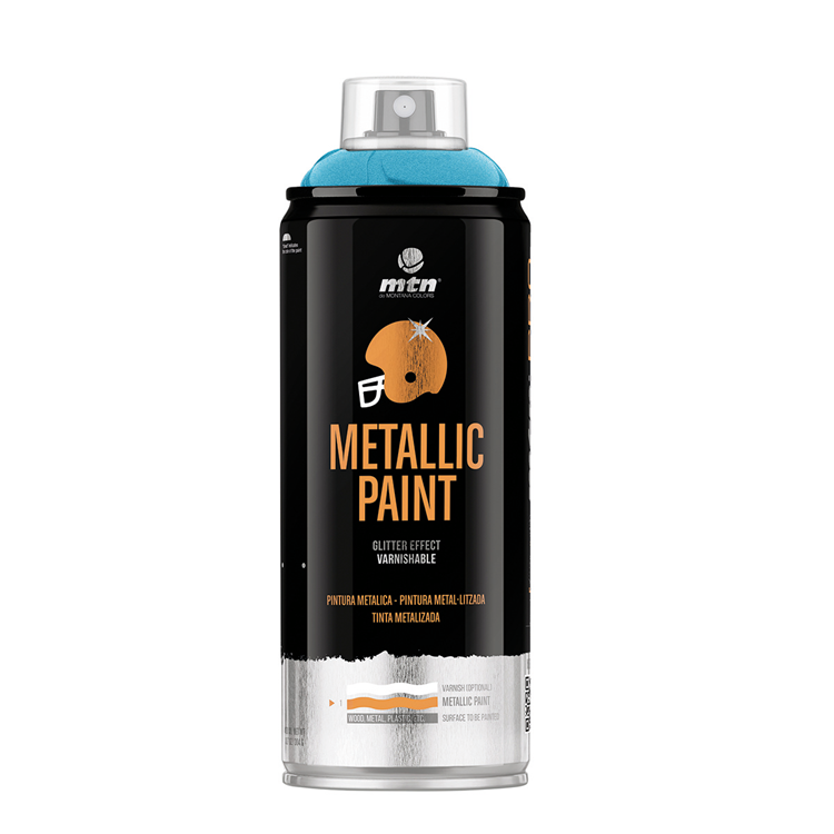 Mtn 1070505 – Profi-Metallic-Lack: Blau R-5025 | 3 Stück