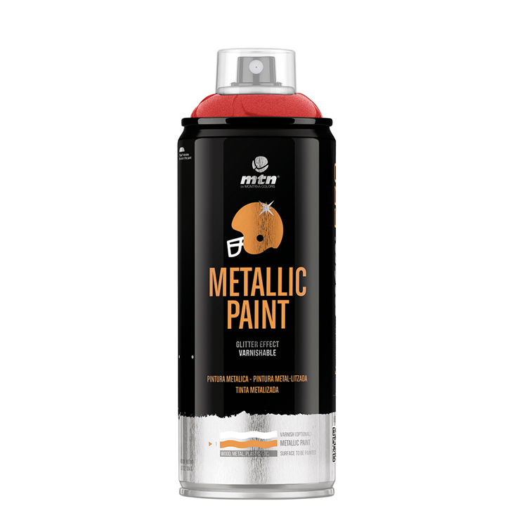 Mtn 1070503 – Profi-Metallic-Lack: Rot R-3032 | 3 Stück