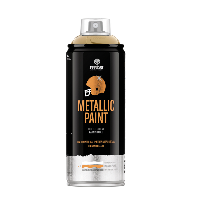 Mtn 1070510 – Profi-Metallic-Lack: Gold R-1036 | 3 Stück