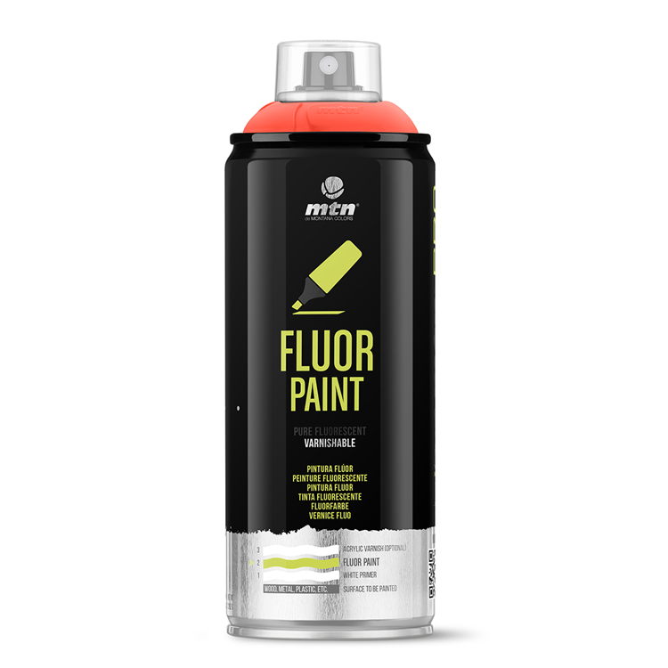Mtn 1070471 – Pro-Fluor-Lack: Rot | 3 Stück