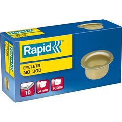 Ringe Rapid Messing 4 mm Kupfer Zink 1.000 Stück 12 Blatt
