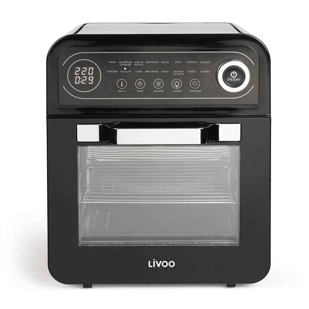 Livoo Livoo Airfryer Ofen 1600 W 12 l Schwarz