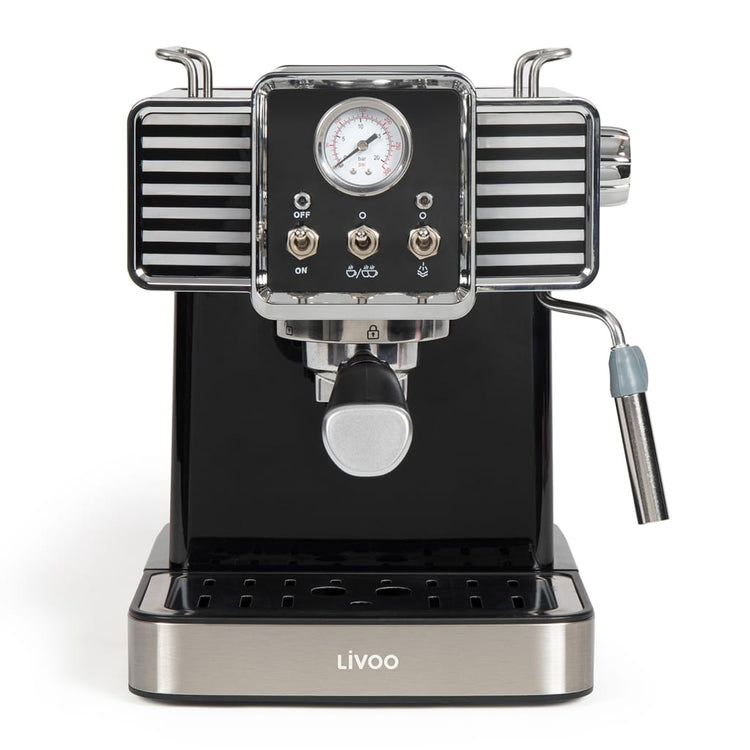 Livoo Livoo Espressomaschine mit Milch Frother 1350 W 1,5 l Schwarz