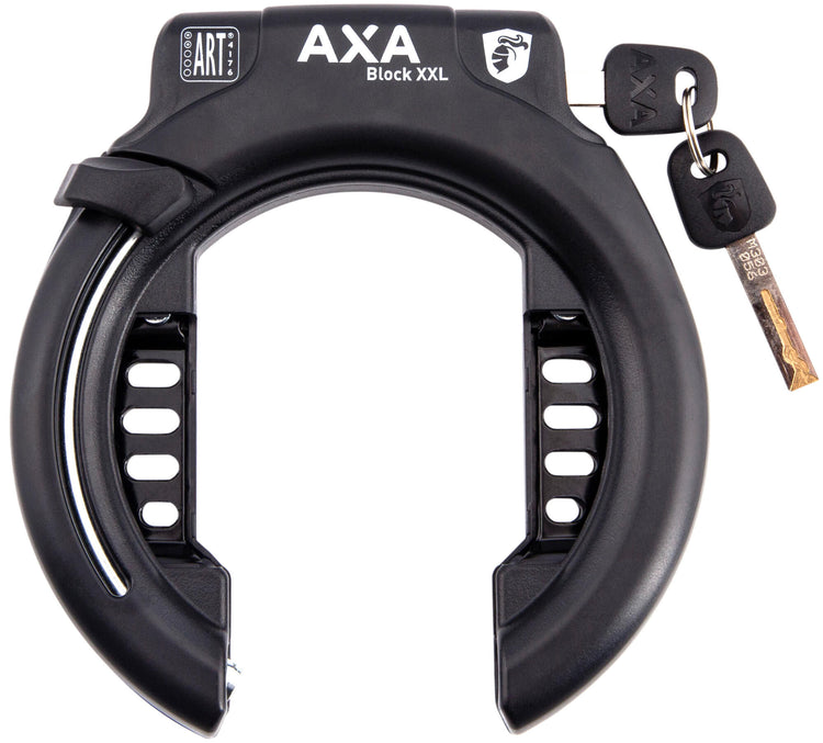 Axa Block XXL Ring Lock Art2 Schwarz einschließlich Gen3 Frame Battery Slot