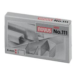 Heftklammern Novus Silber Nr. 111 Stahl 2.000 Stück 15 Bleche