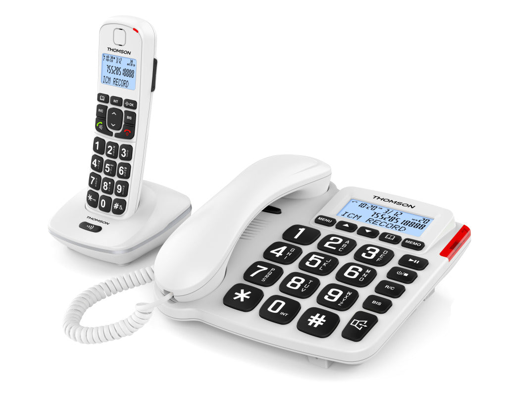 Thomson Thomson Serena Comby Dect und festgelegtes Telefon weiß