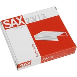 Heftklammern Sax Silber 23 13 Stahl 1.000 Stück 100 Blatt