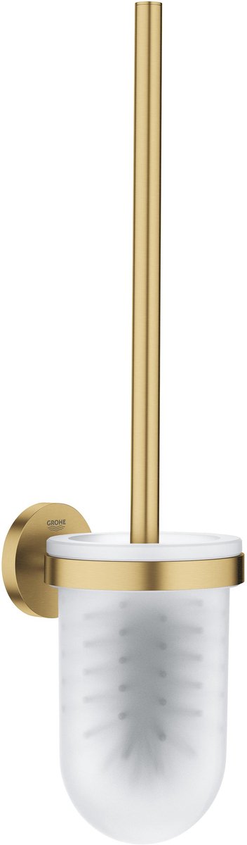 Grohe Start WC-Bürstengarnitur – Wandmontage – Schrauben oder Kleber – Glasmetall – gebürsteter cooler Sonnenaufgang