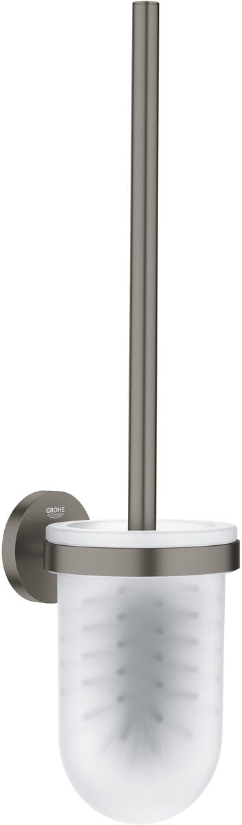 Grohe Start WC-Bürstengarnitur – Wandmontage – Schrauben oder Kleber – Glasmetall – gebürsteter Hartgraphit