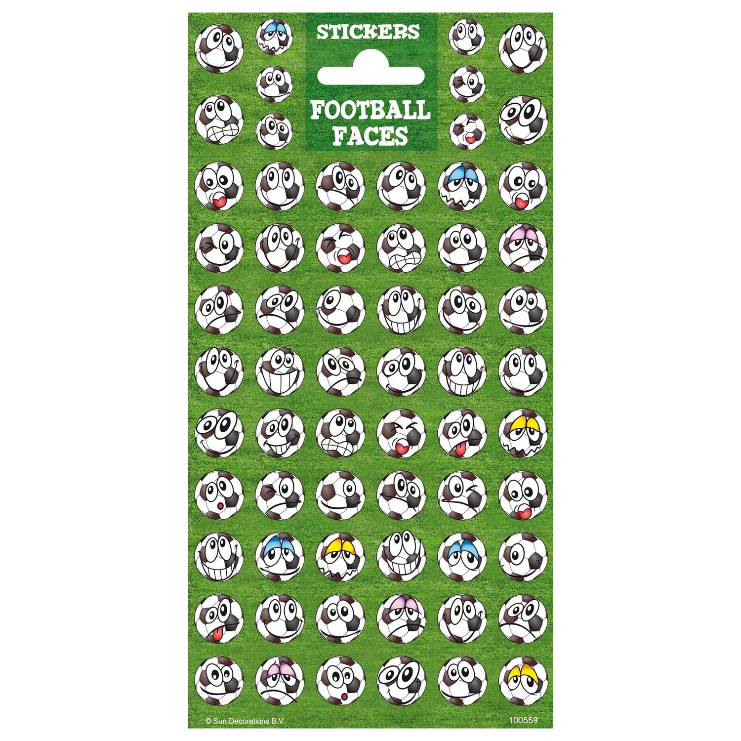 Totum Stickervel Twinkle Football -Gesichter