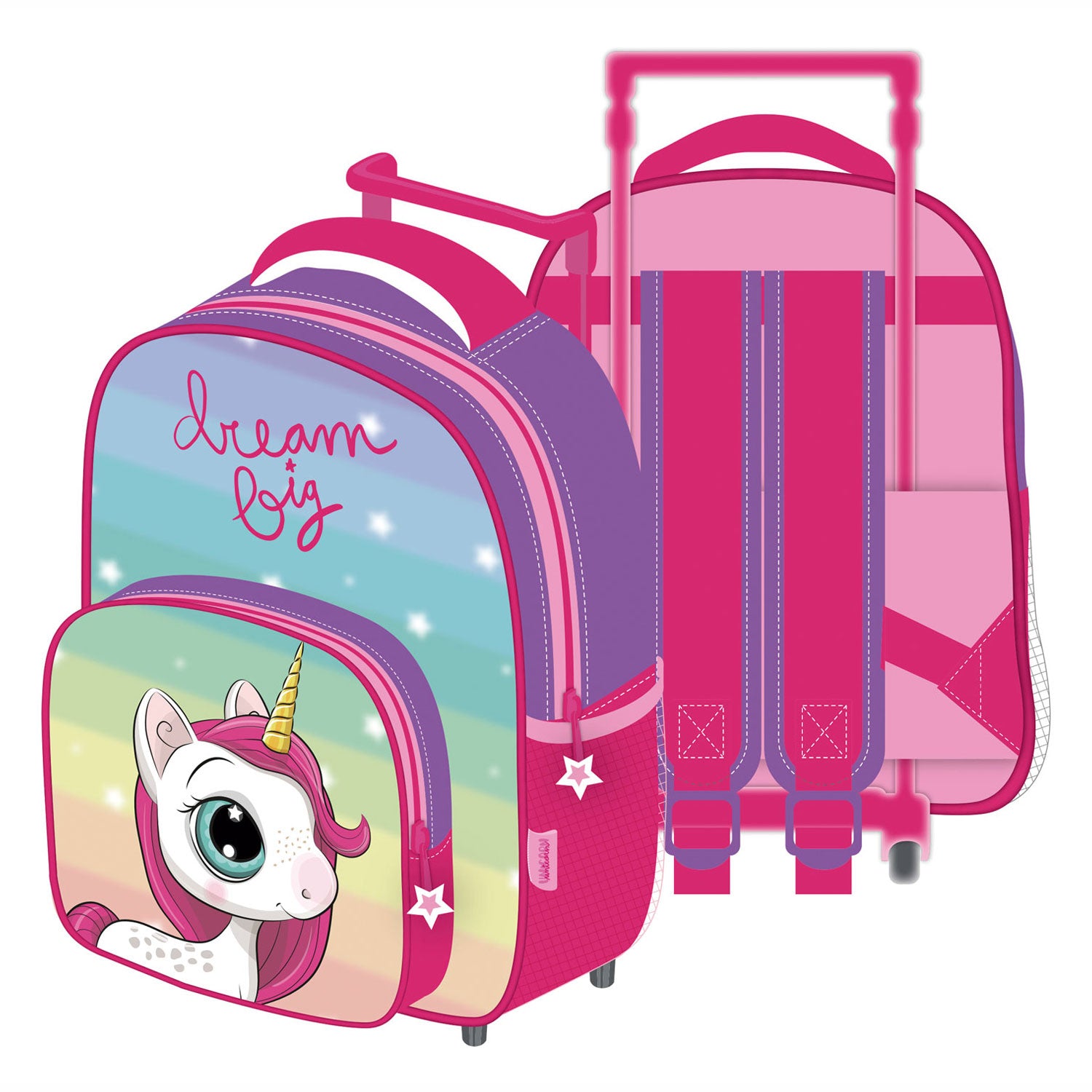 Trolley -Rucksack Einhorn -Traum groß