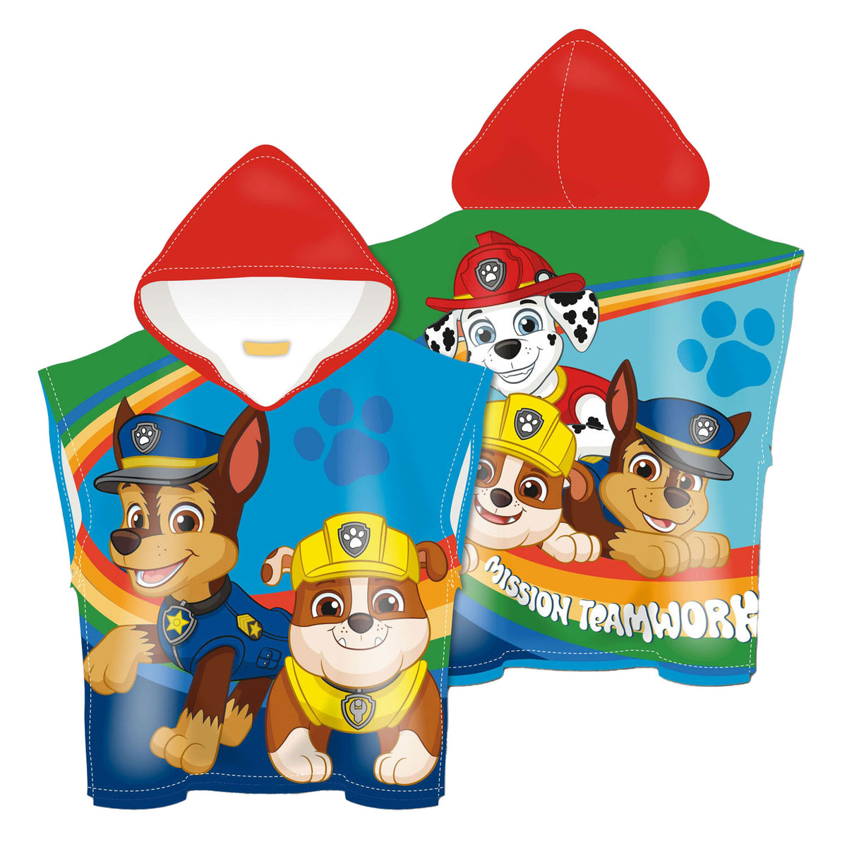 Paw Patrol Handtuch Poncho Paw Patrol, 110x55