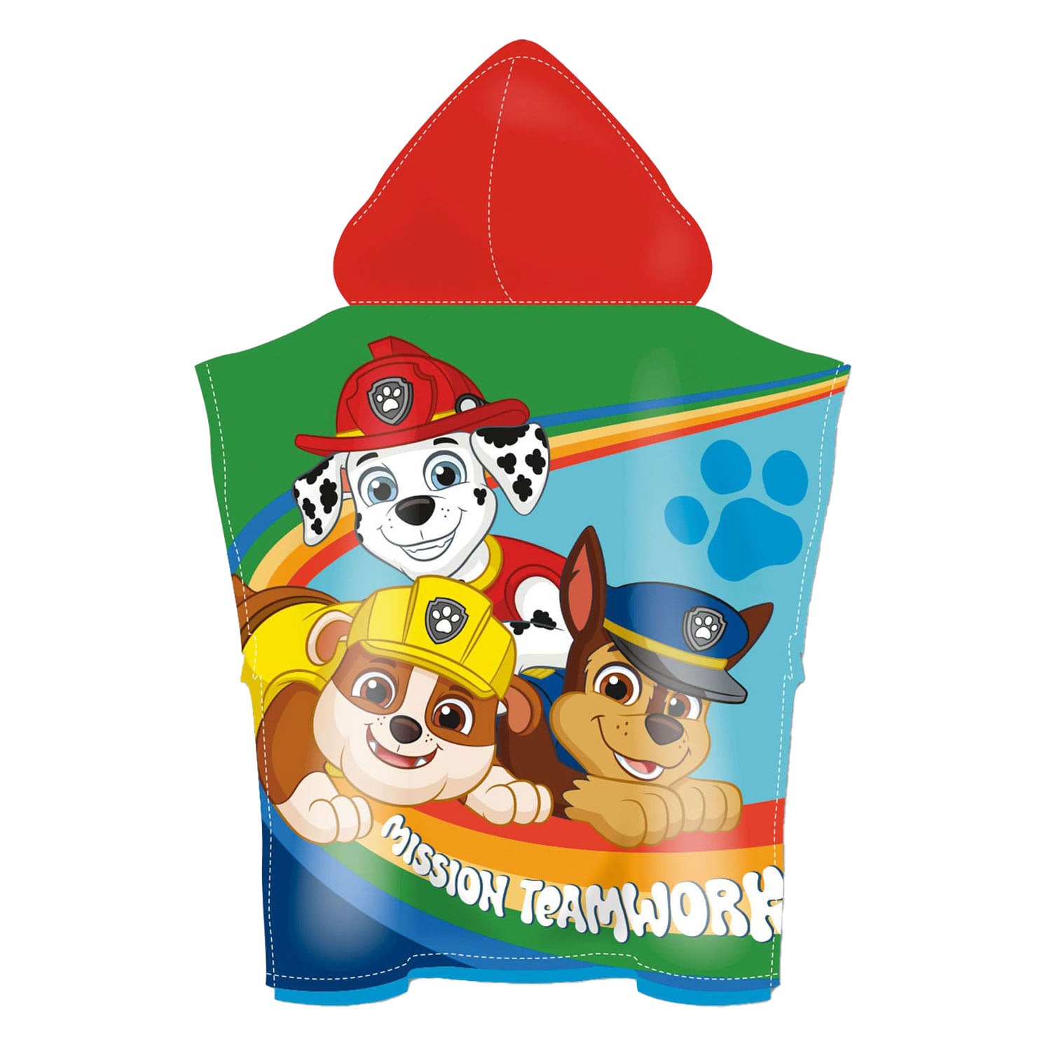 Paw Patrol Handtuch Poncho Paw Patrol, 110x55