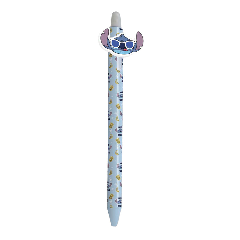 Radierbarer Gelstift mit Steppnaht – blau