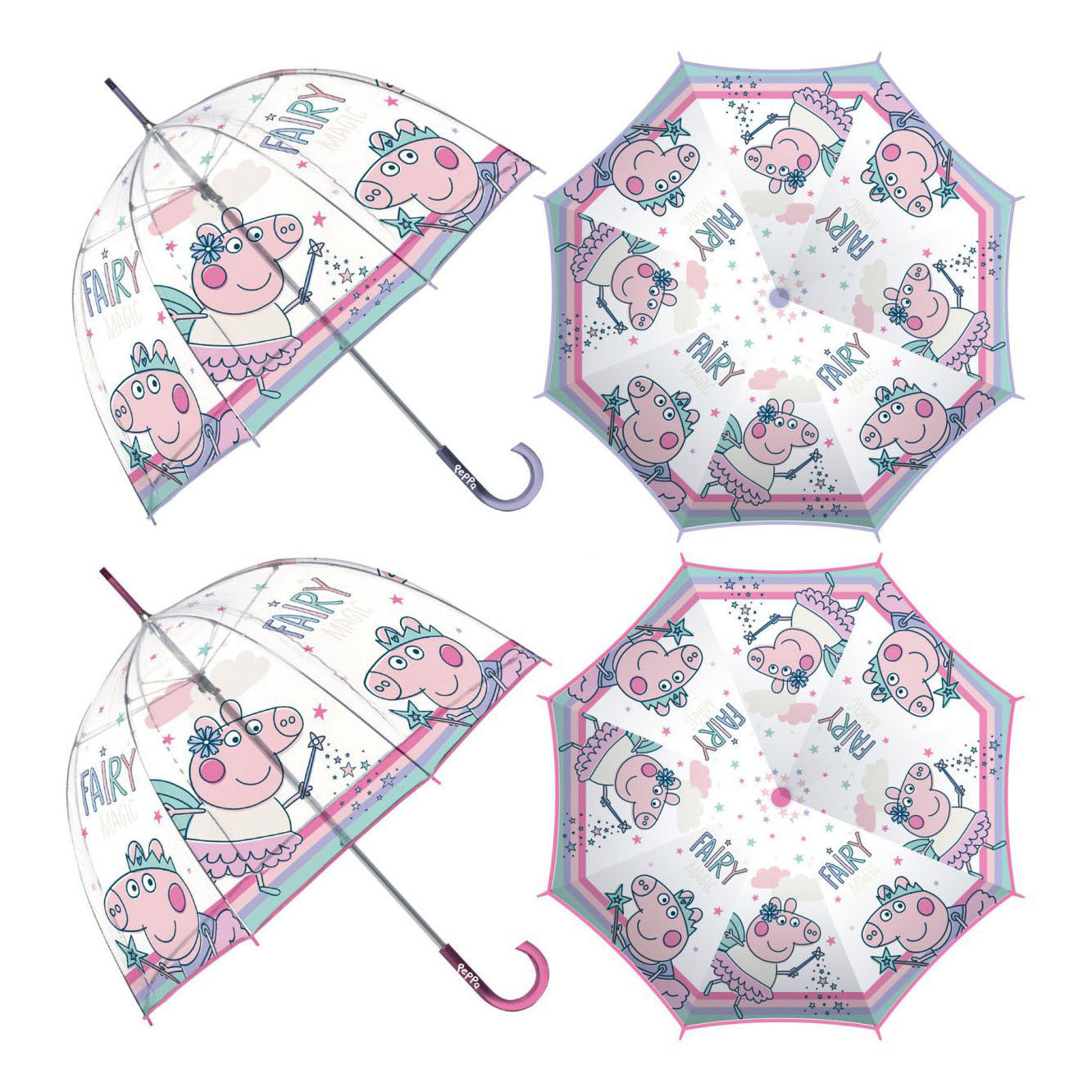 Transparenter Regenschirm von Peppa Pig
