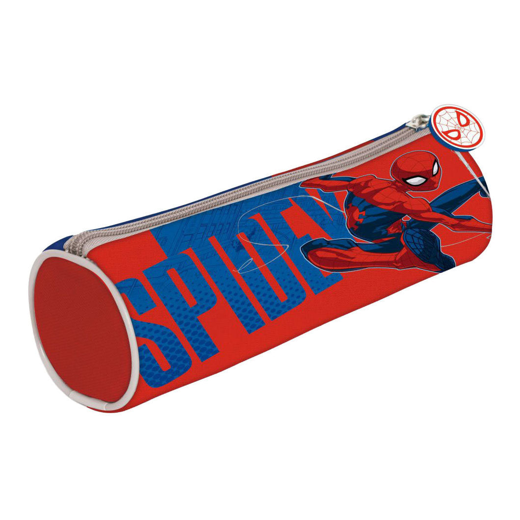 Zylindrisches Federmäppchen Spiderman