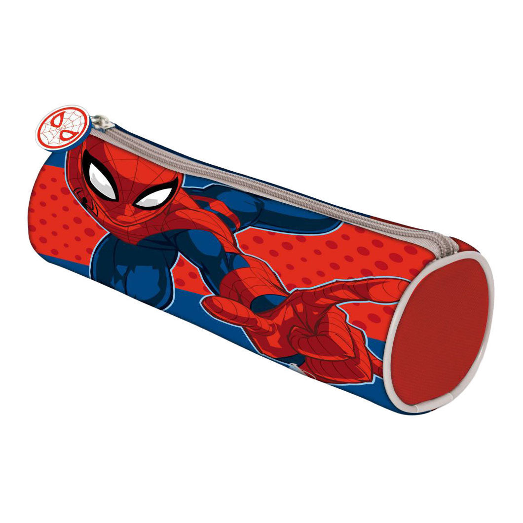 Zylindrisches Federmäppchen Spiderman