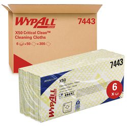 Reinigungstuch Wypall 7443 Kimberly Clark 420x245mm gelb 50 Stück