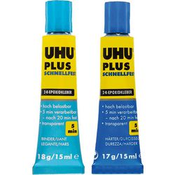 Uhu Komponentenkleber transparent schnellfest plus