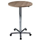 Bach Stehtisch Hammer 70 75 x 72 - 114 cm Walnuss Chrombein