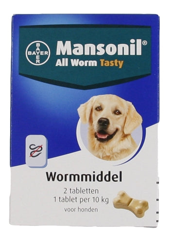 Mansonil Dog Alle Wurm -leckere Tabletten