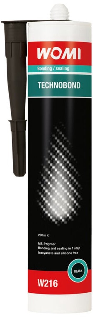 Womi Technobond MS Polymer Kit schwarz – 290 ml – starke Haftung – flexibel, witterungsbeständig – universell einsetzbar