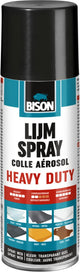 Bison Leimspray Hochleistungsspraydose 500 ml – praktisches Leimspray für schwarze Anwendungen, schnelle dauerhafte und feuchtigkeitsbeständige Verklebungen von Metall, Holz, Moosgummi, Pappe, Textilien und mehr