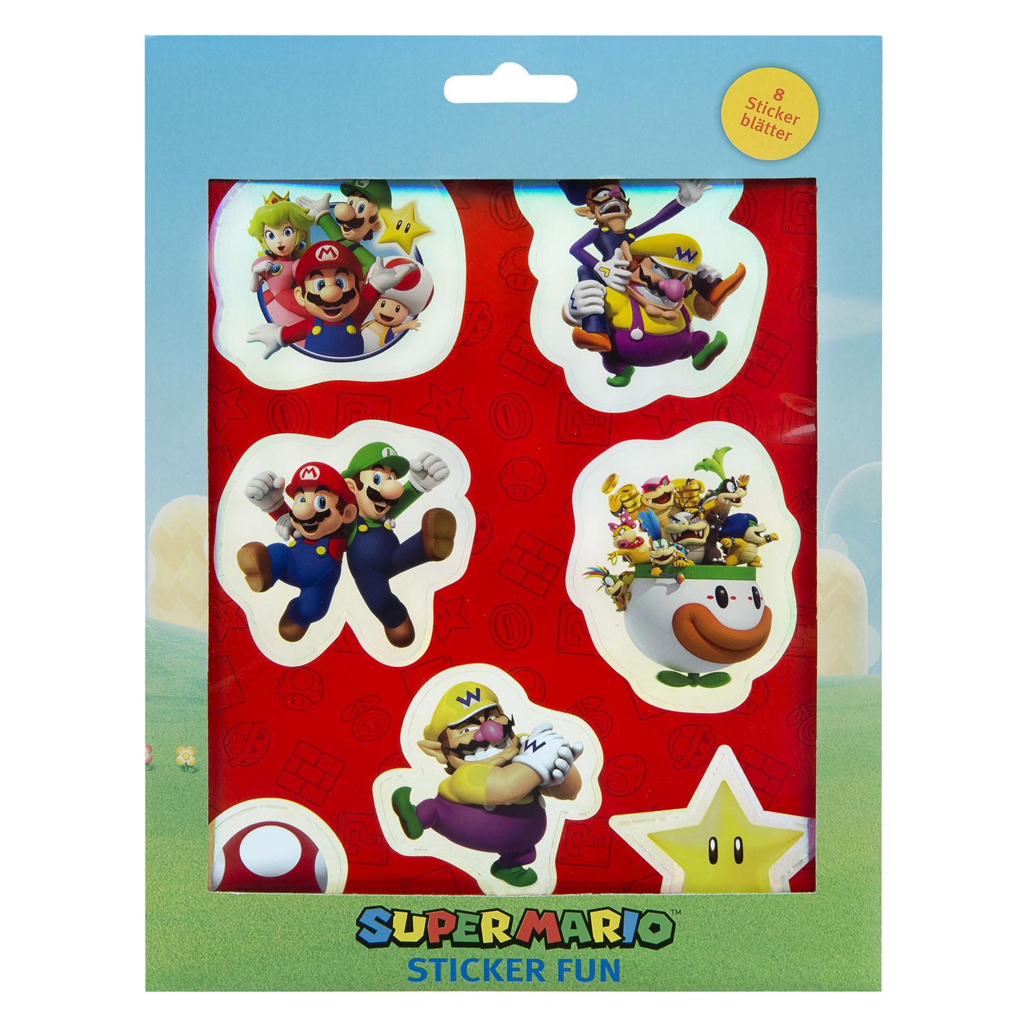 Super Mario Aufkleber -Set