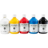 Creativ Company Acrylfarbe, seidenmatt, Grundfarben, 5x500 ml 1 Box