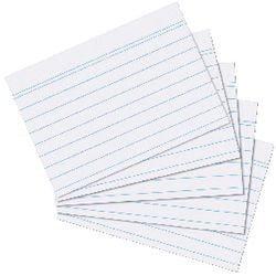 Karteikarten Herlitz A5 170 g m² weiß