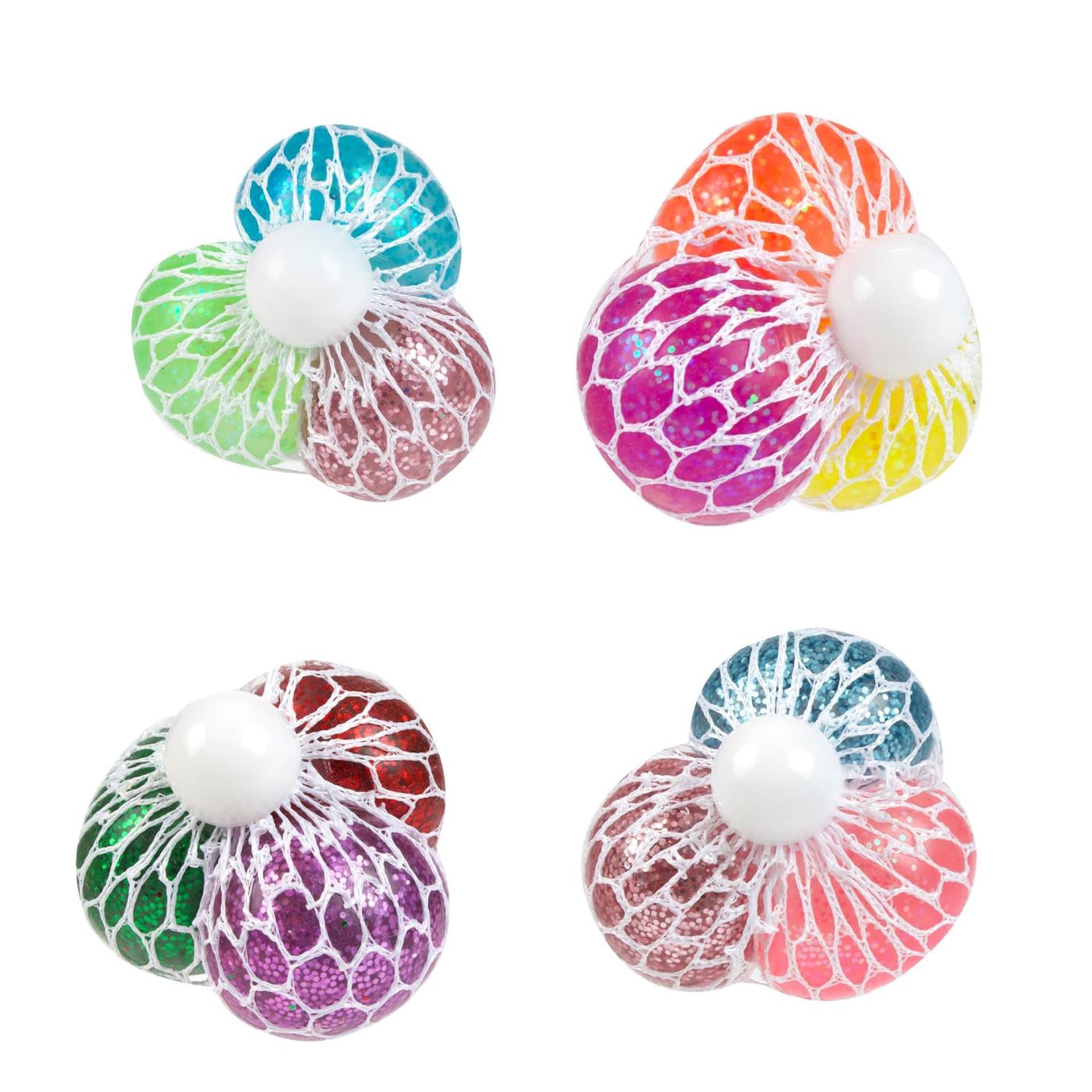 Toi-toys lustiger Glitzer-Quetschball 4 cm, 3er-Set