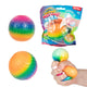 Toi-toys lustige textuurknijmbal regenboog bänderschaum, 7 cm
