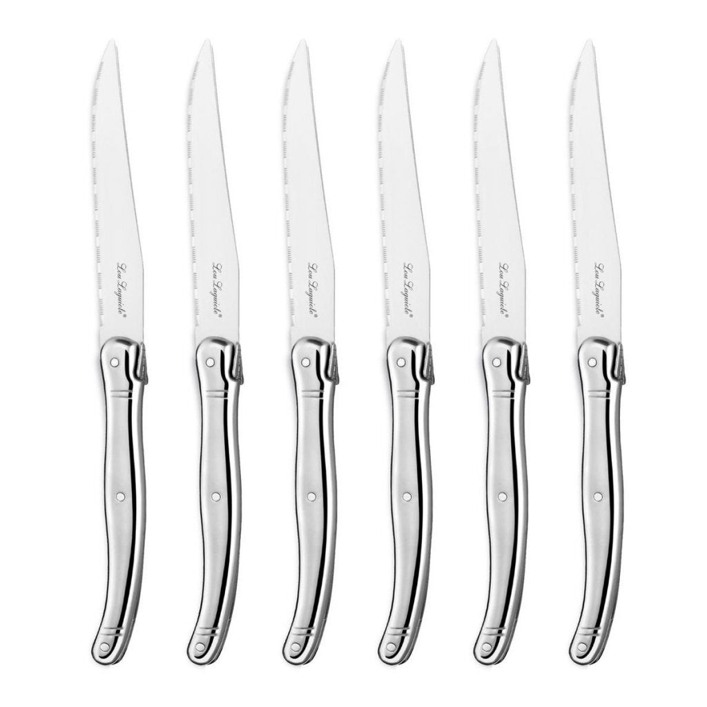 Lou Laguiole Lou Laguiole Steakmesser 6 Stück + Holzblock