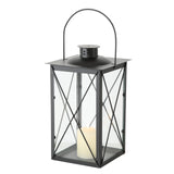 Boltze Home Laterne aus schwarzem Metall 17x30cm - afbeelding 1