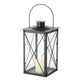 Boltze Home Laterne aus schwarzem Metall 17x30cm
