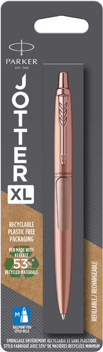 Parker Jotter XL Kugelschreiber | monochrom mattgold | mittlerer Punkt | blaue Tinte