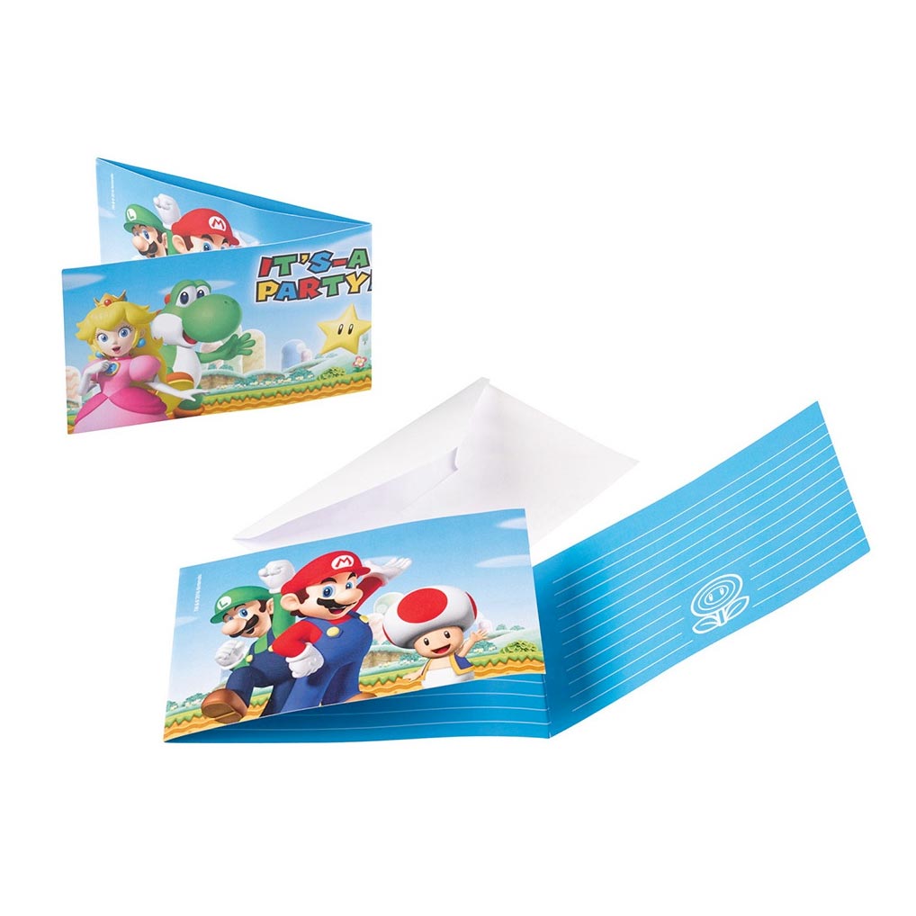 Super Mario Super Mario Einladungen, 8th.