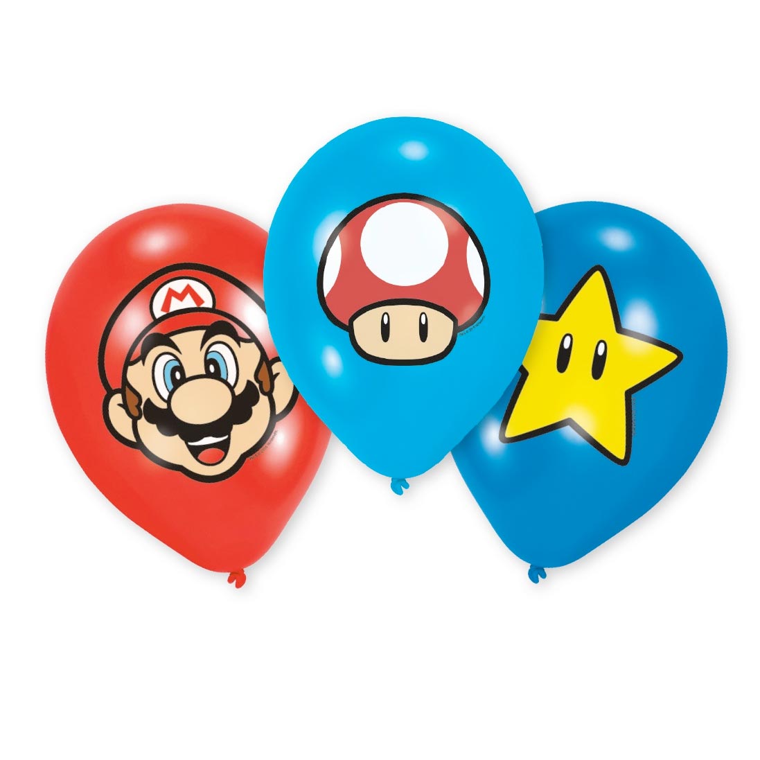 Super Mario Super Mario Latexballons, 6st.