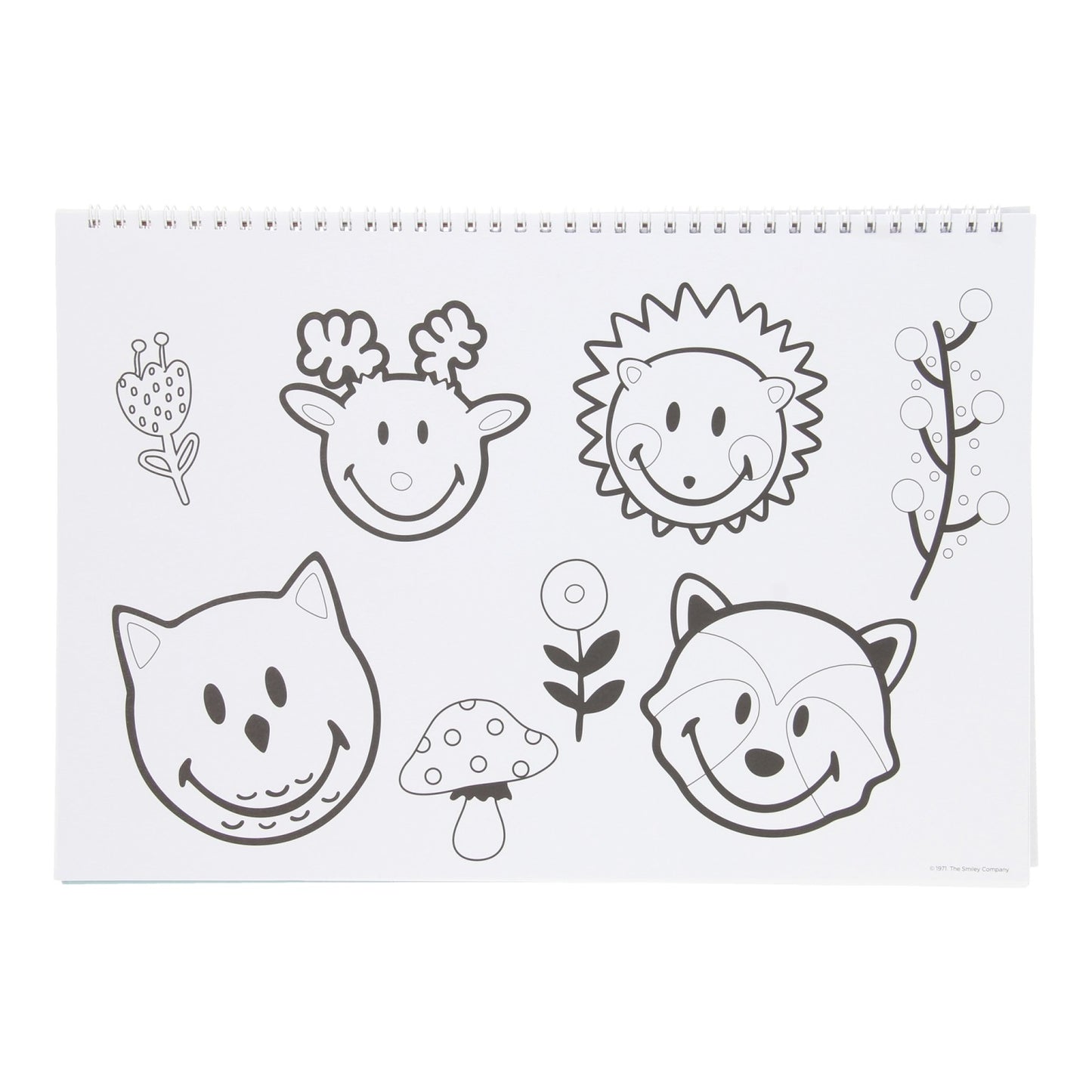 Smiley Sketch Block mit Aufklebern