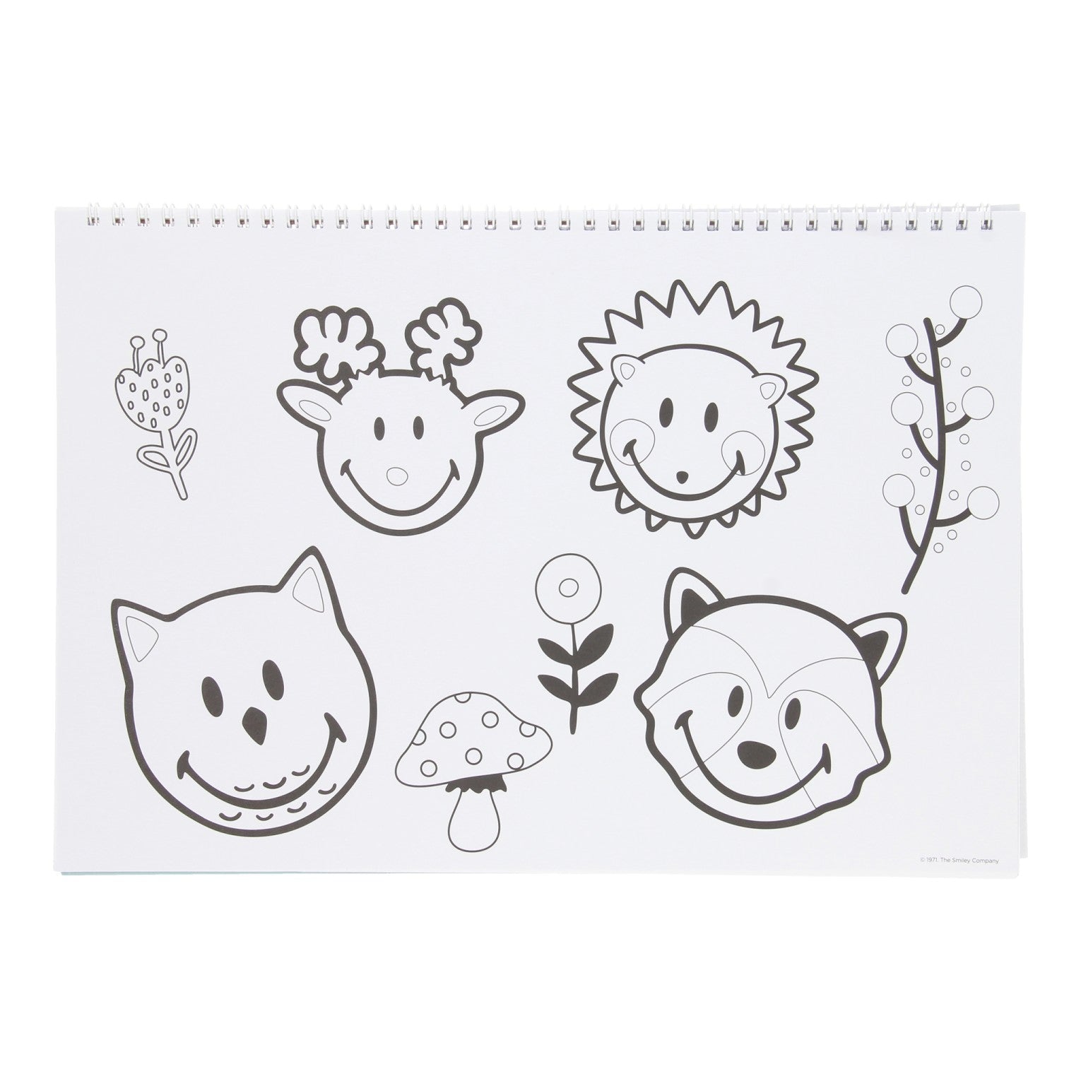 Smiley Sketch Block mit Aufklebern