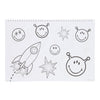 Smiley Sketch Block mit Aufklebern