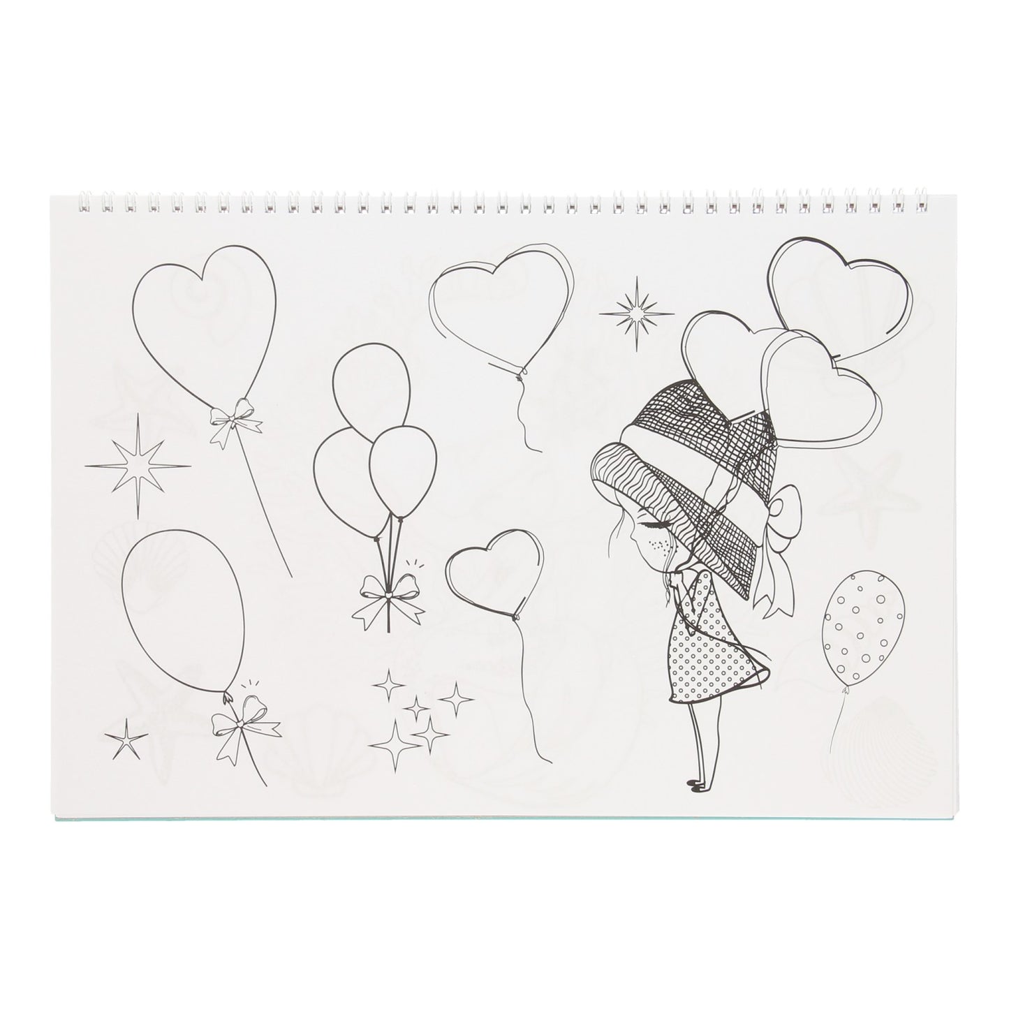 Sketch Blockerjungfrau mit Aufklebern