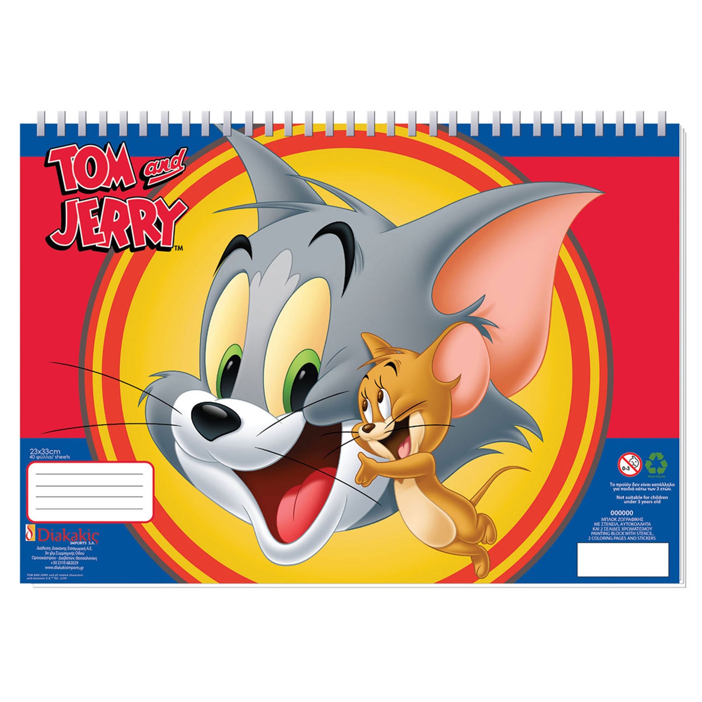 Tom Jerry Malvorlagen mit Schablonen und Aufkleber Vel