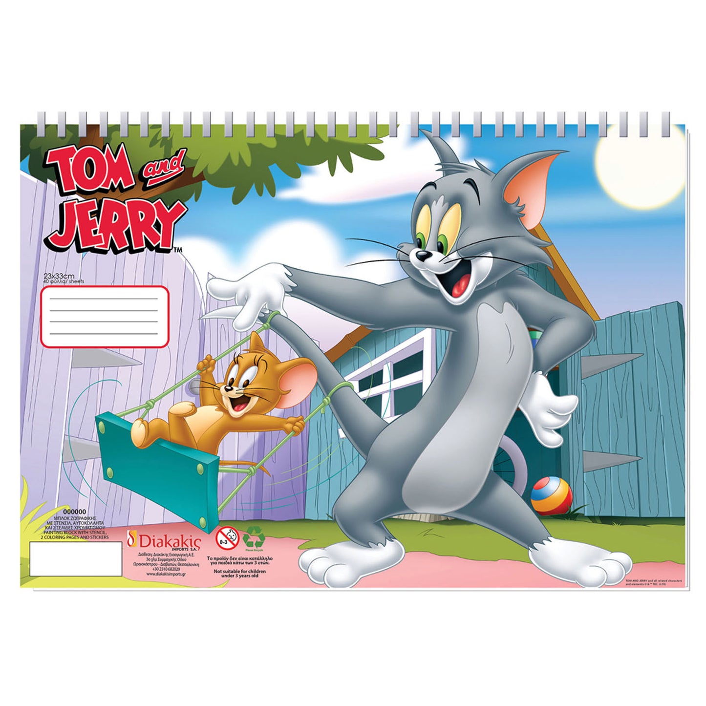 Tom Jerry Malvorlagen mit Schablonen und Aufkleber Vel