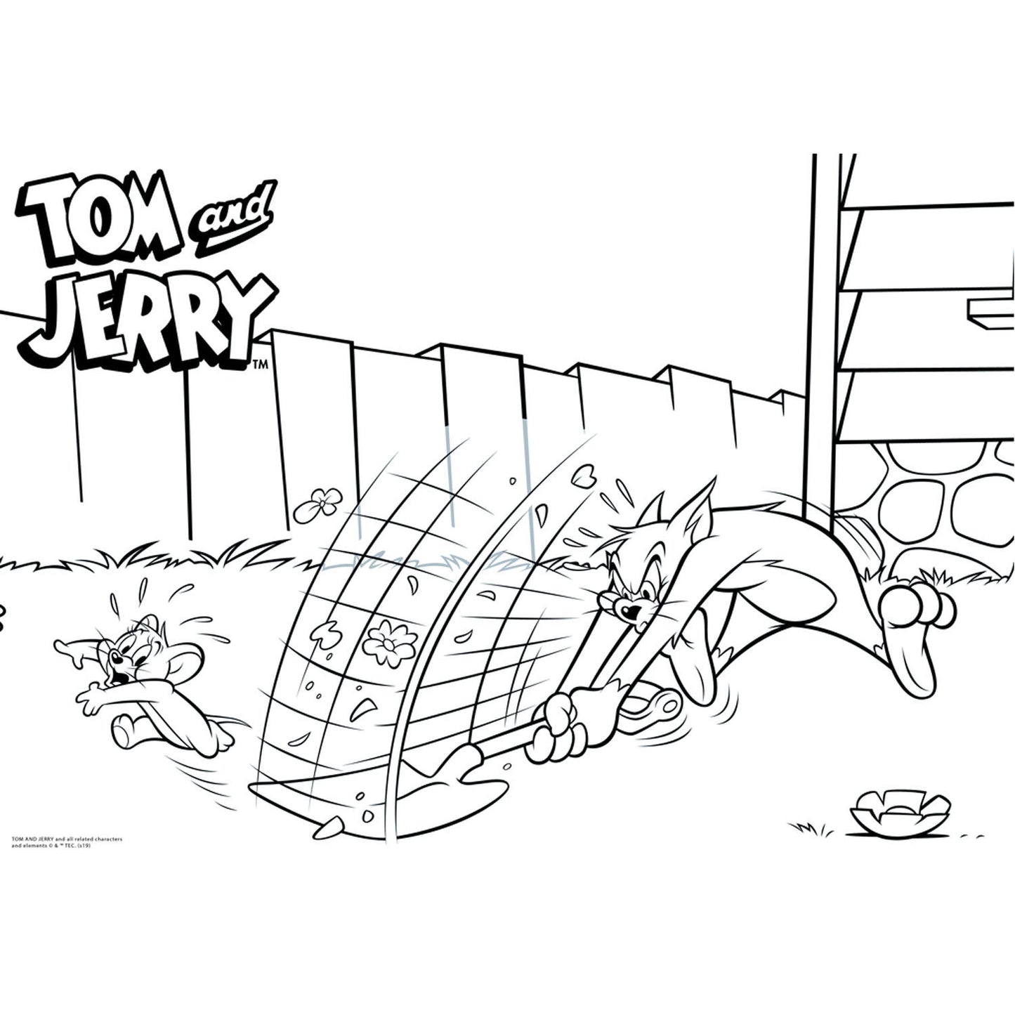 Tom Jerry Malvorlagen mit Schablonen und Aufkleber Vel
