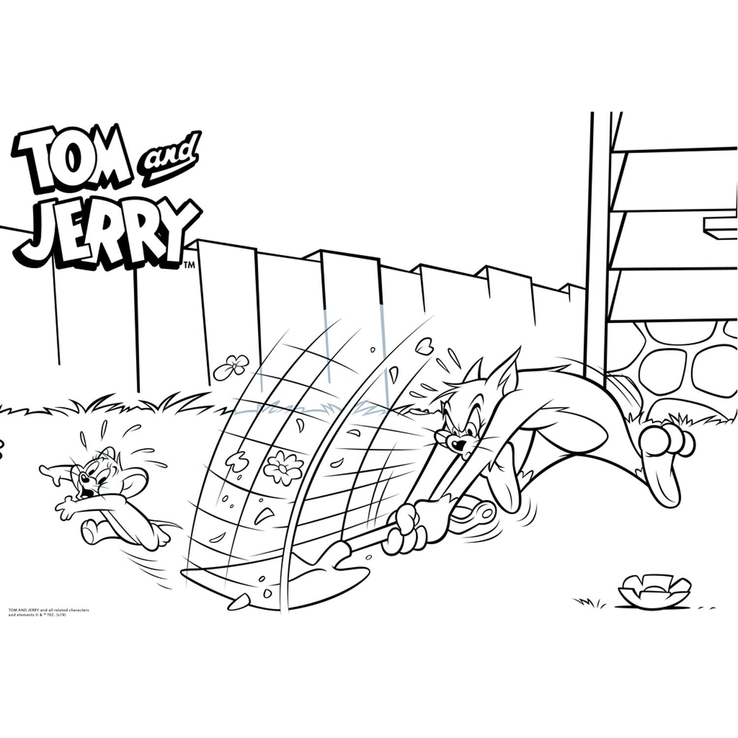 Tom Jerry Malvorlagen mit Schablonen und Aufkleber Vel