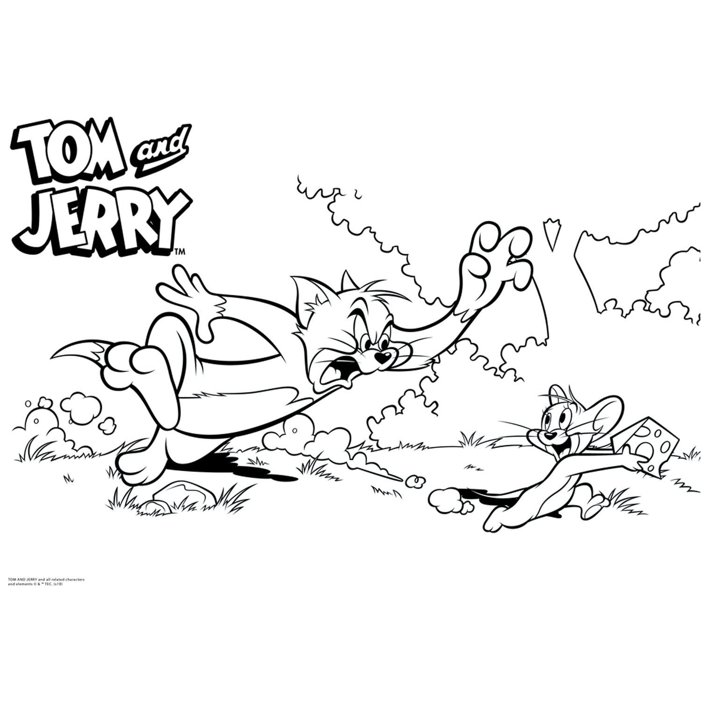 Tom Jerry Malvorlagen mit Schablonen und Aufkleber Vel