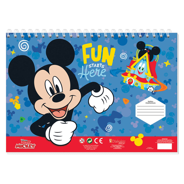 Mickey Mouse Malvorlagen mit Schablonen- und Aufkleber -Vel