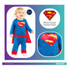 Kinderkostüm Superman, 2-3 Jahre.