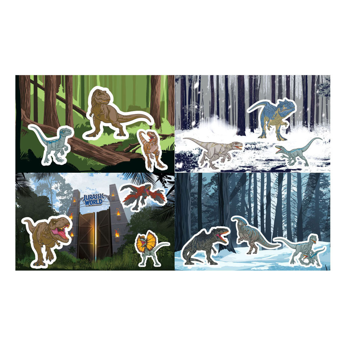 Sticker Set Jurassic World